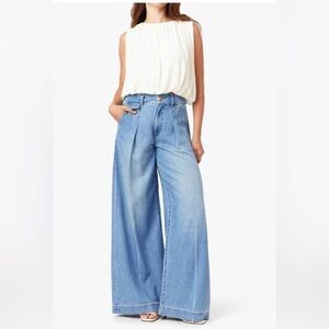 Habitual Wide Leg Slouchy Trouser Jean Medium Wash High Rise Size 8/29